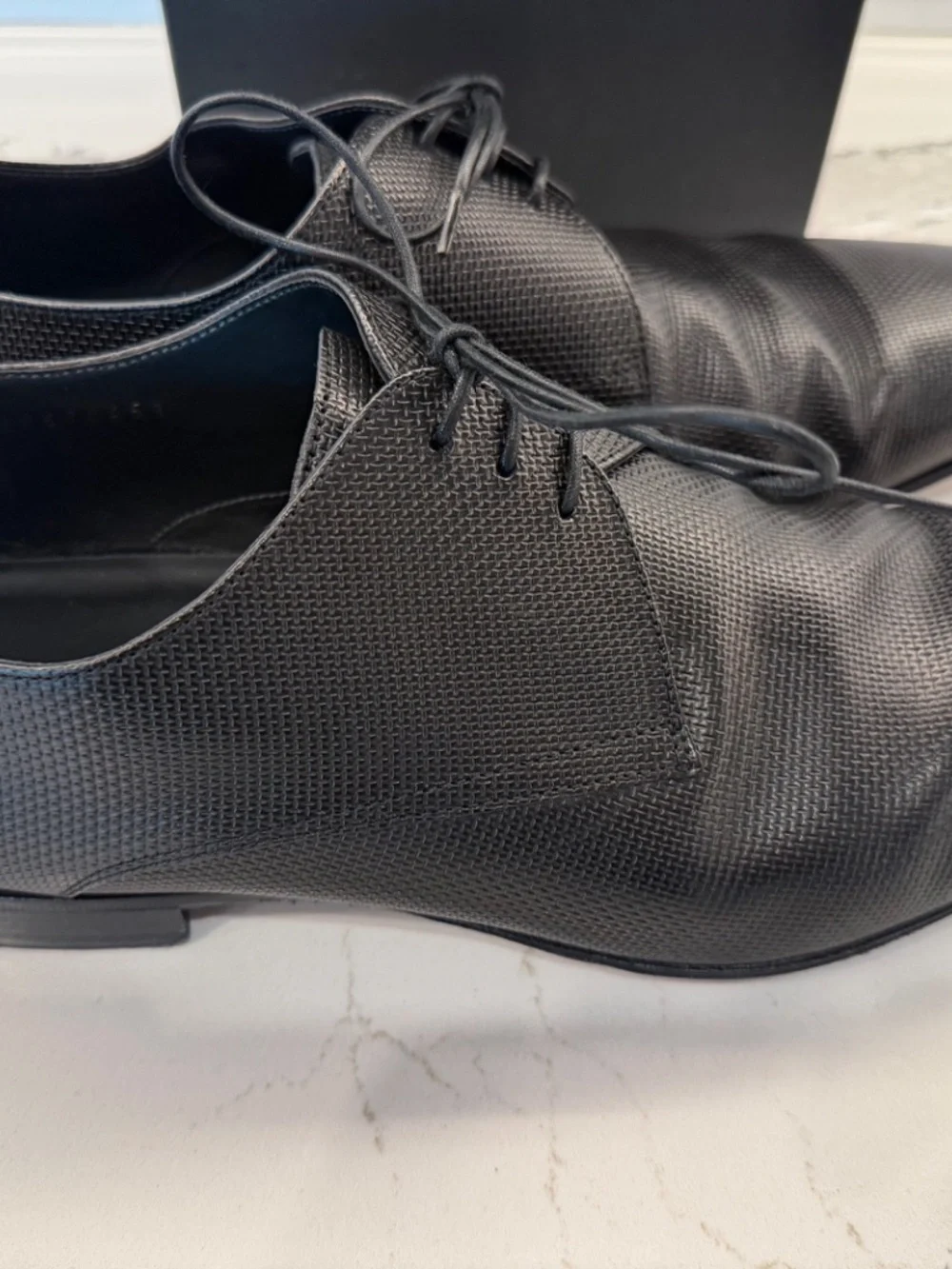 Hugo Boss Men's Topik Black Dress Shoes US 12 (UK 11)
